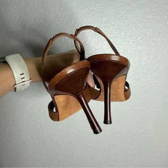 Oscar De La Renta leather heels - Picture 5 of 11